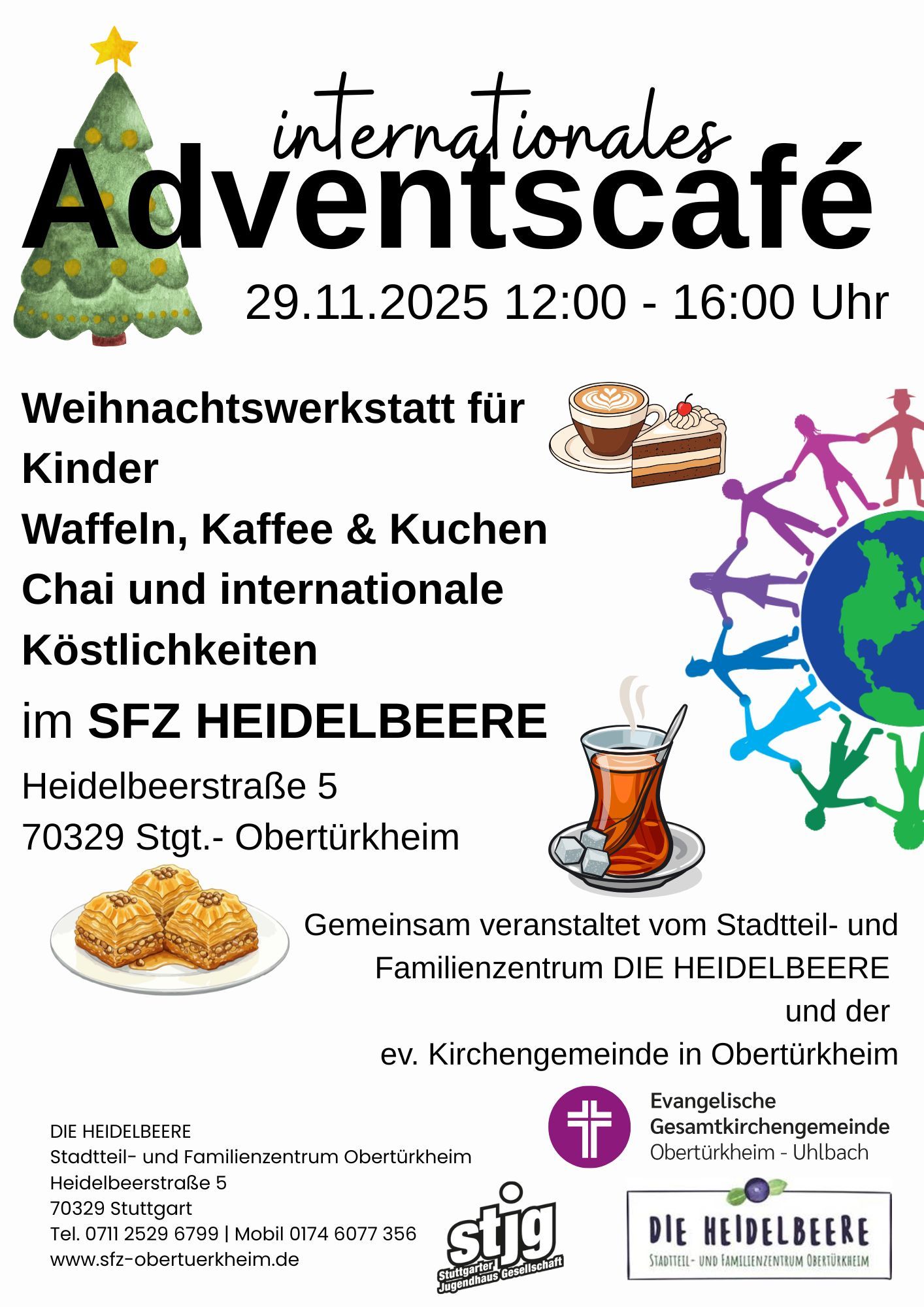 Der Flyer für die jeweilige Veranstaltung mit Datum und Kurzbeschreibung