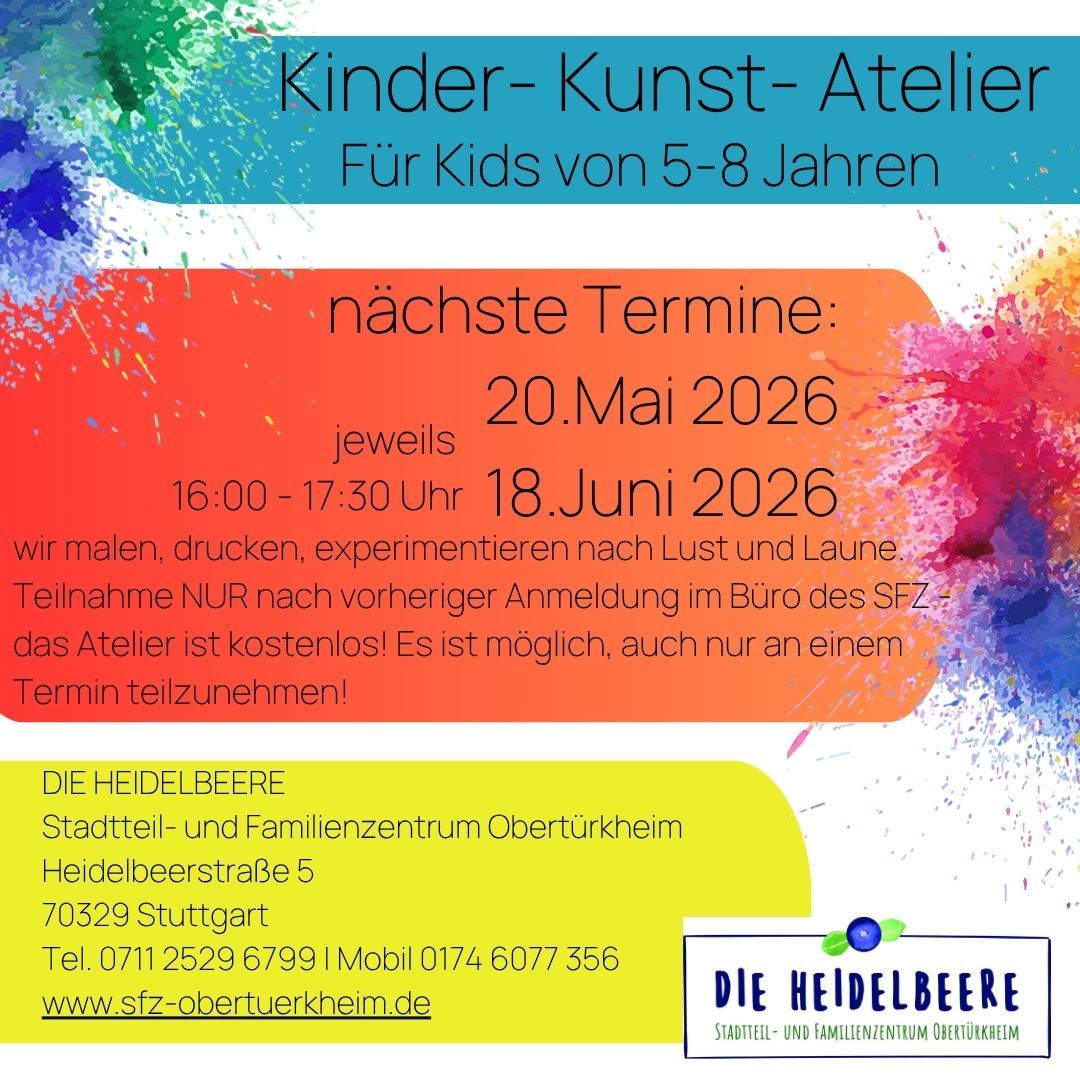 Der Flyer für die jeweilige Veranstaltung mit Datum und Kurzbeschreibung
