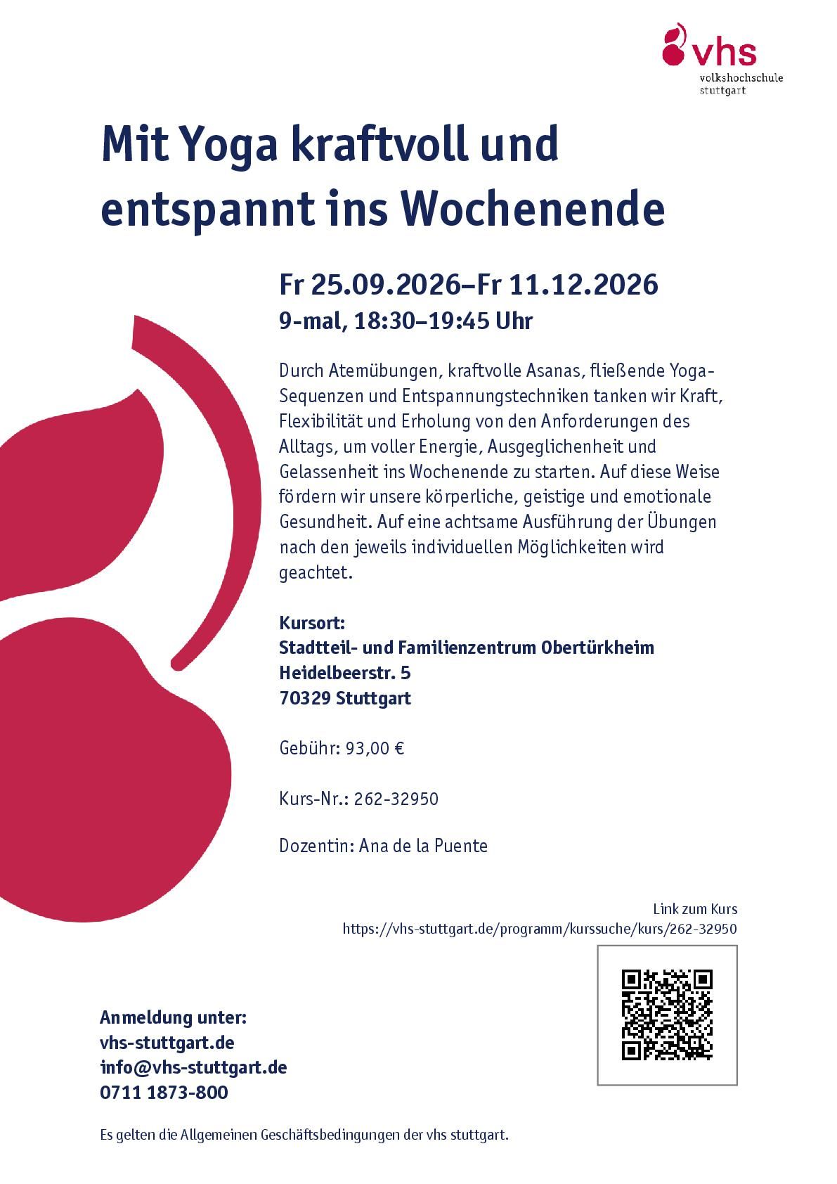 Der Flyer für die jeweilige Veranstaltung mit Datum und Kurzbeschreibung
